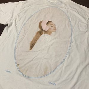 White T-Shirt with Ariana Grande Graphic
